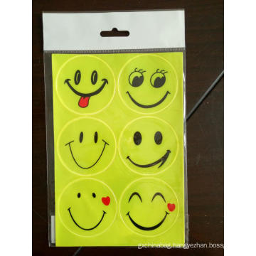 Big Smile Face Reflective Sticker For School Bag